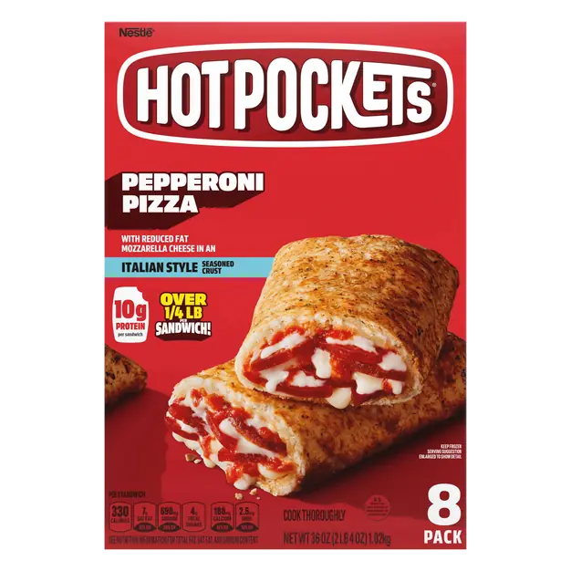 Pepperoni Pizza Seasoned Crust Sandwiches - 8 ct Frozen