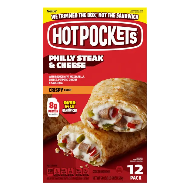 Philly Steak & Cheese Seasoned Crust Sandwiches - 12 ct Frozen