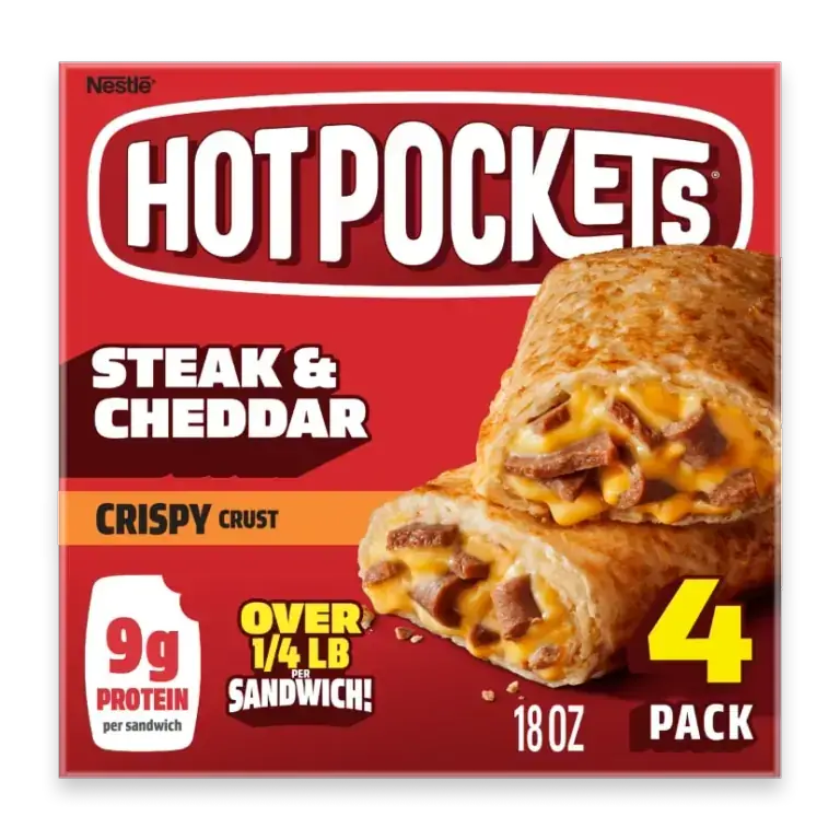 Steak and Cheddar Crispy Crust Frozen Sandwiches Frozen Snacks 4PK