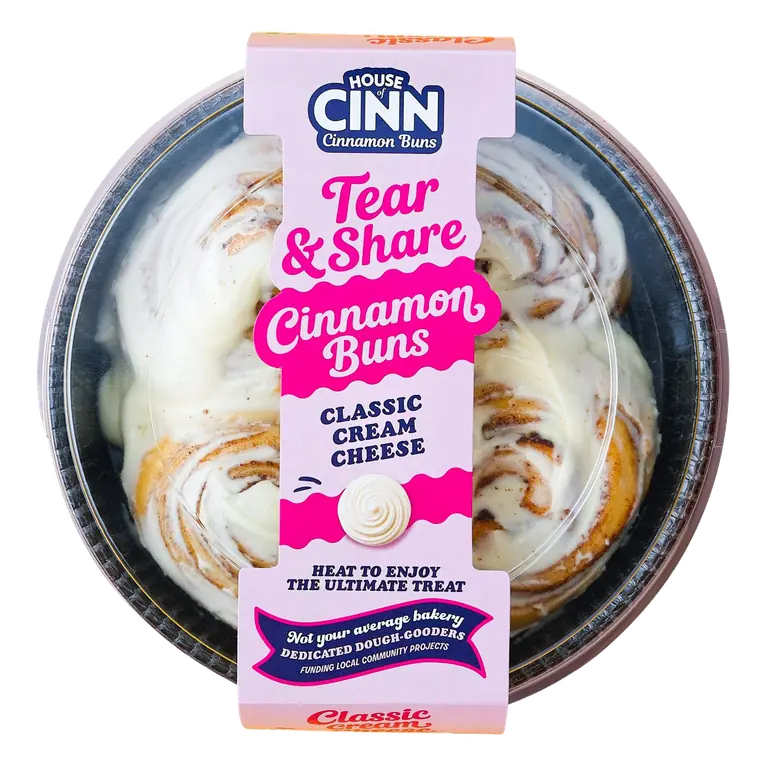 340g Classic Cream Cheese Cinnamon Buns