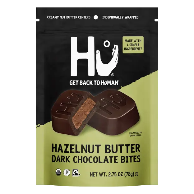 Hazelnut Butter Dark Chocolate Bites