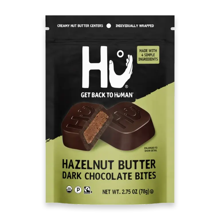 Hu Dark Chocolate Hazelnut Butter Bites Candy Bag