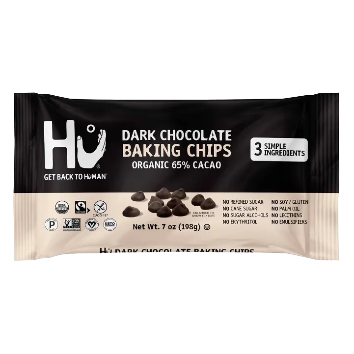 Hu Kitchen 65% Cacao Baking Dark Chocolate Chips, 7oz