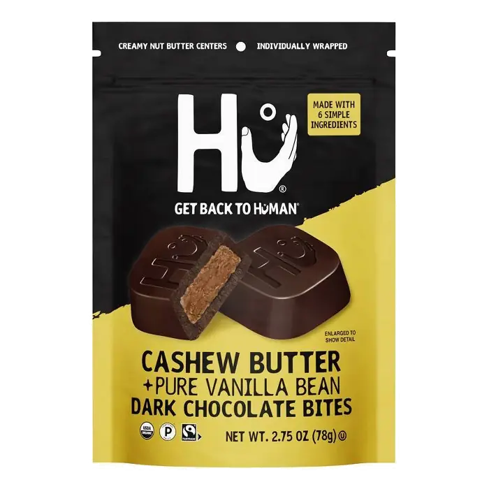 Hu Kitchen Cashew Butter + Pure Vanilla Bean Dark Chocolate Bites, 2.75oz