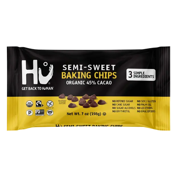 Organic 45% Cacao Vegan Semi-Sweet Baking Chips