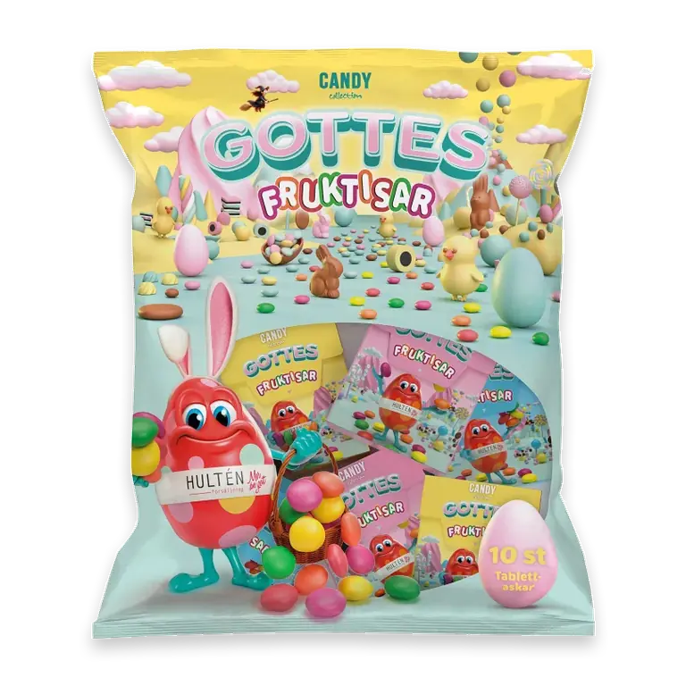 Tablettaskar Gottes Fruktisar Mixpack 140g Candy Collection