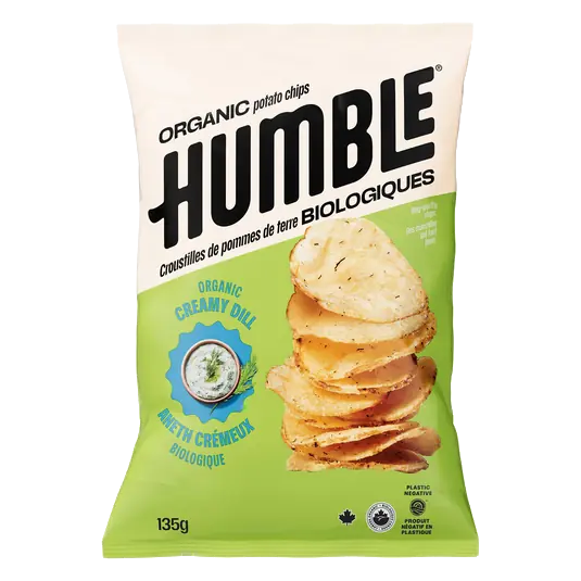 Humble Organic Potato Chips Creamy Dill 135 g
