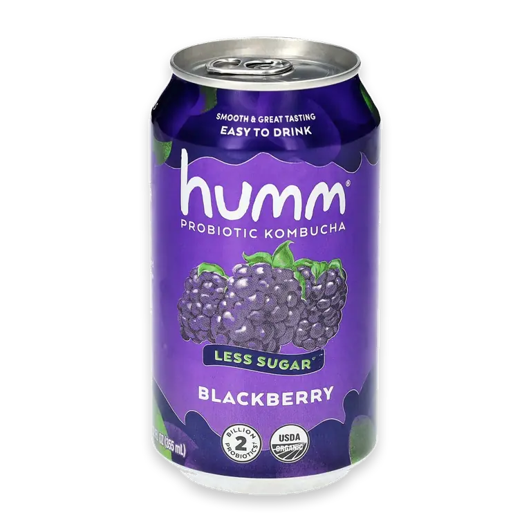 Humm Blackberry Probiotic Kombucha Single Can