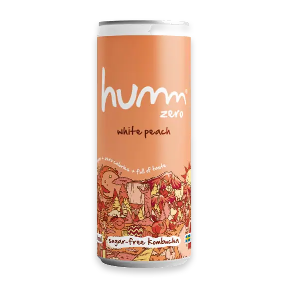 White Peach Probiotic Soda 0,5%