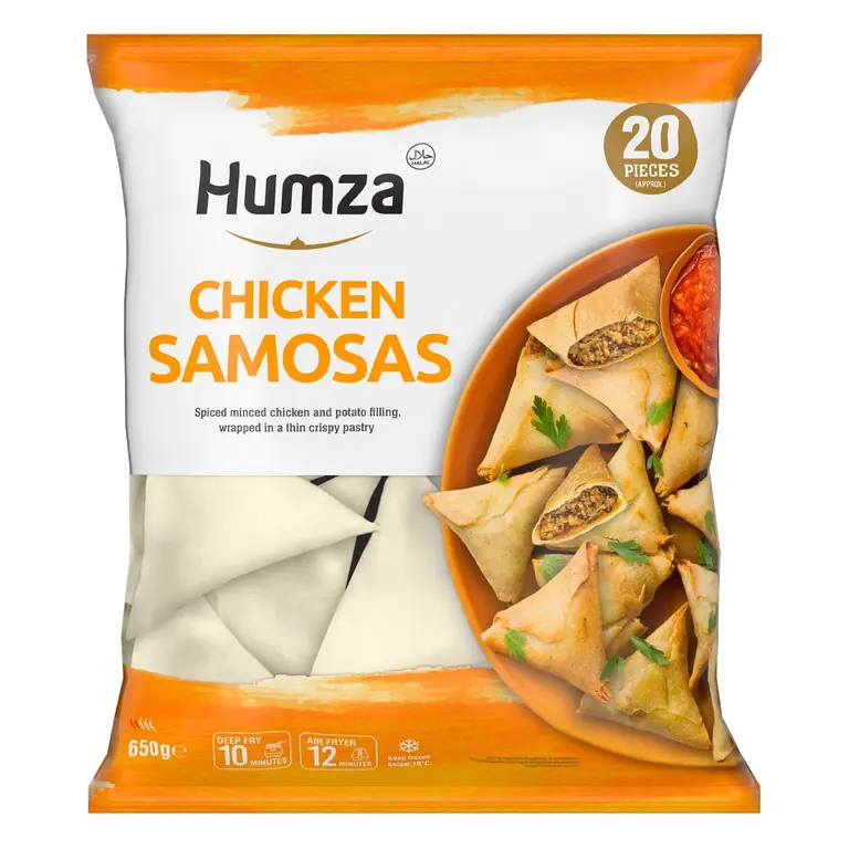 20 Piece Frozen Chicken Samosas 650g