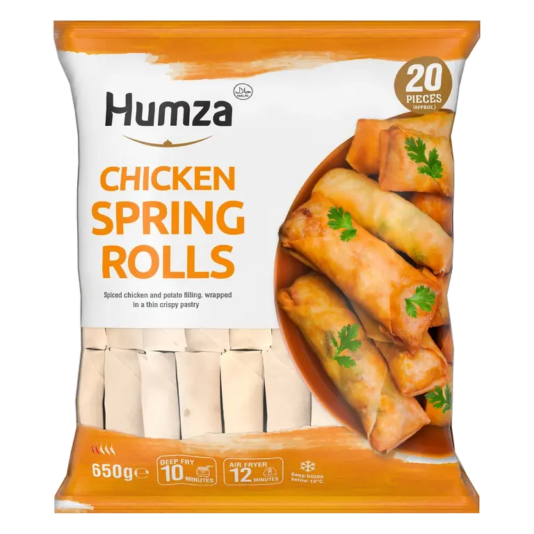 20 Piece Frozen Chicken Spring Rolls 650g