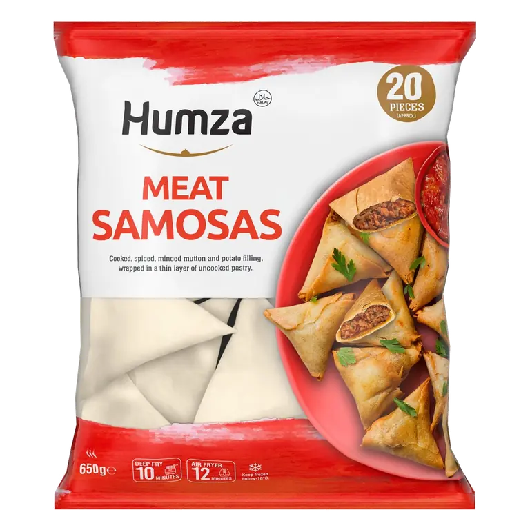 20 Piece Frozen Meat Samosas 650g