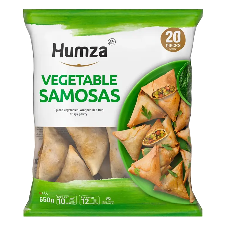 20 Piece Frozen Vegetable Samosas 650g