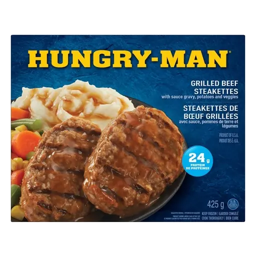 Frozen Entrée Grilled Beef Steakettes 425 g