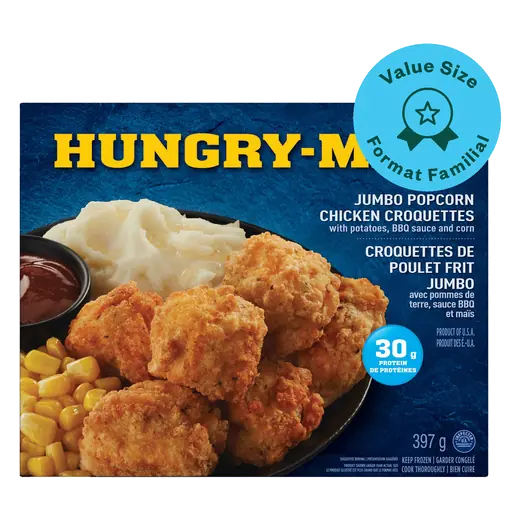 Frozen Entrée Jumbo Popcorn Chicken Value Size 397 g