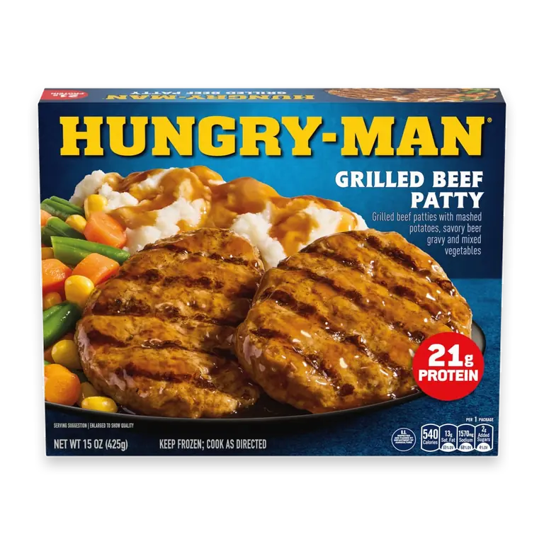 Grilled Beef Patty Frozen Meal