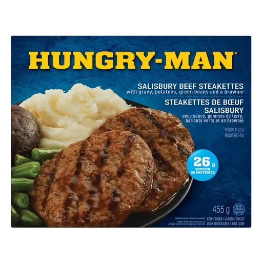 Frozen Entrée Salisbury Beef Steak 455 g