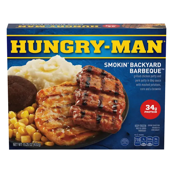 Smokin' Backyard Barbeque 34g Protein Frozen Meal