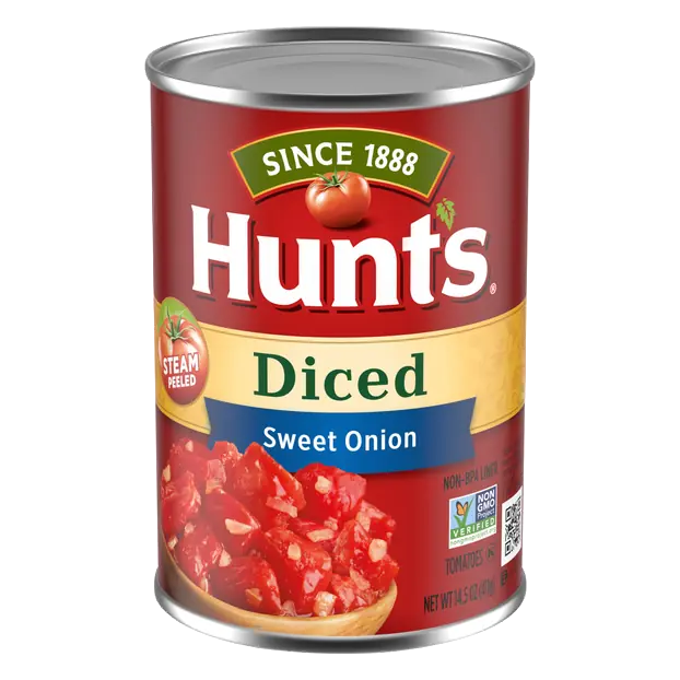 100% Natural Diced Tomatoes with Sweet Onion