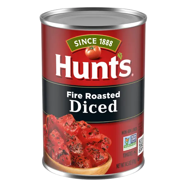 100% Natural Fire Roasted Diced Tomatoes