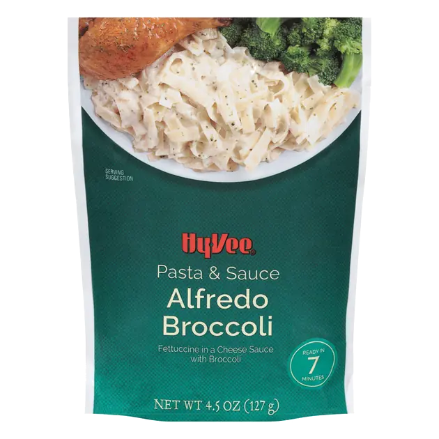 Alfredo Broccoli Fettuccine Pasta in a Cheese Sauce with Broccoli