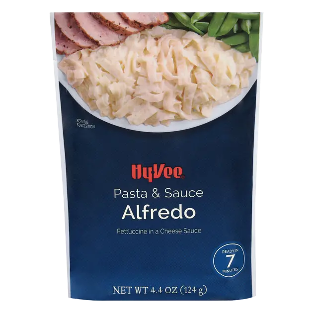 Alfredo Fettuccine Pasta in a Cheese Sauce