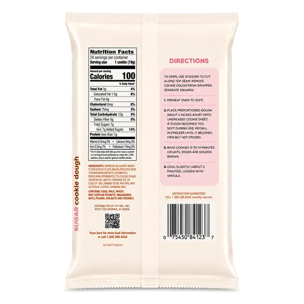 Hy-Vee Break'n Bake Sugar Cookie Dough