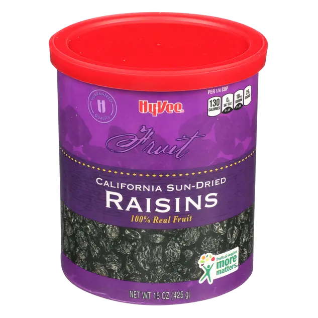 California Sun-Dried Raisins 15 oz Canister