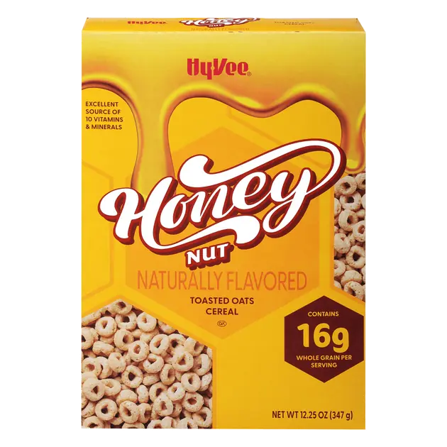 Hy-Vee Cereal, Honey Nut Toasted Oats