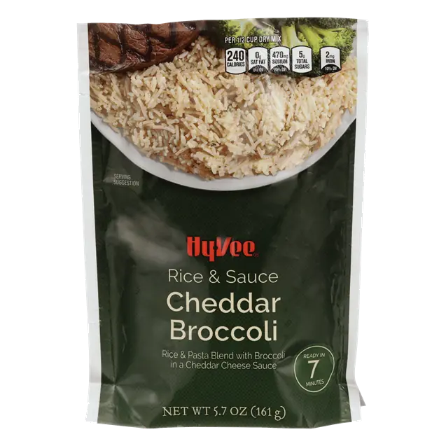 Cheddar Broccoli Rice & Pasta Blend with Broccoli in a Cheddar Cheese Sauce
