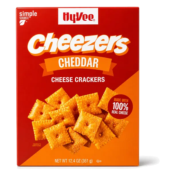 Hy-Vee Cheezers Cheddar Cheese Crackers