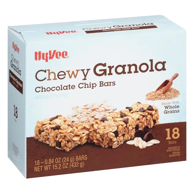 Chocolate Chip Chewy Granola Bars