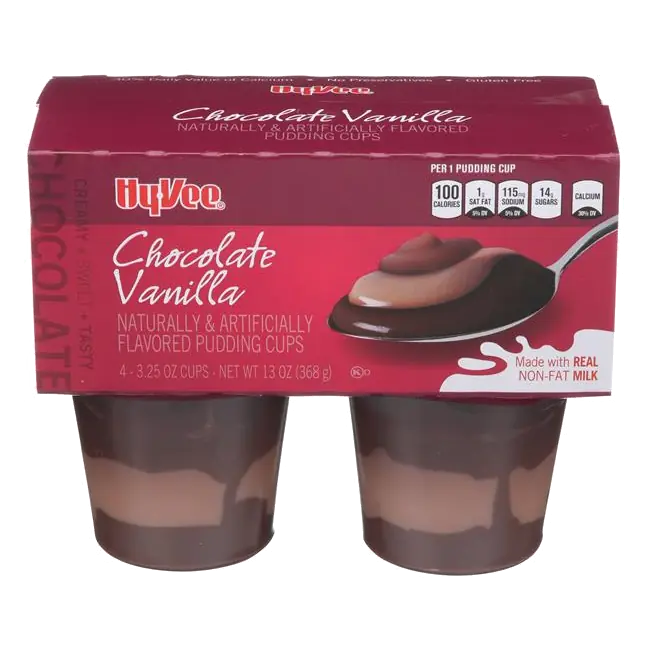 Chocolate Vanilla Pudding Cups
