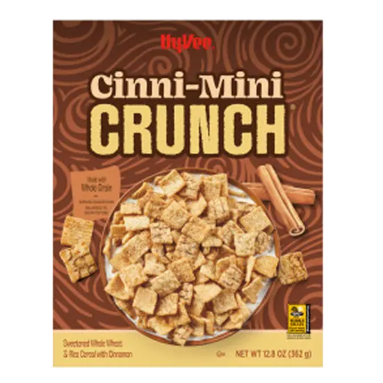 Cinni-Mini Crunch Sweetened Whole Wheat & Rice Cereal with Cinnamon