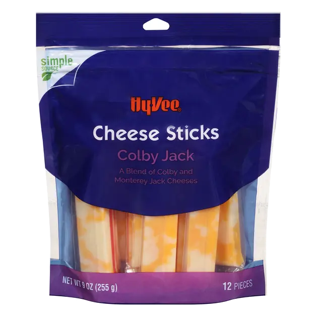Colby Jack a Blend of Colby and Monterey Jack Cheeses Sticks