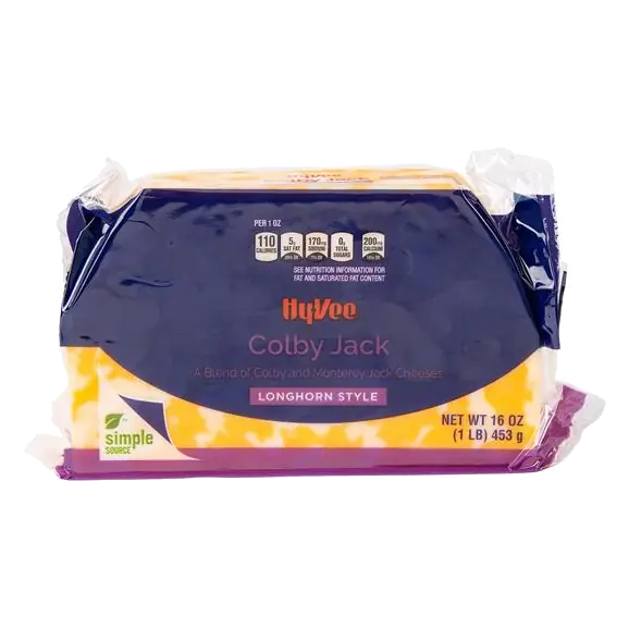 Colby Jack a Blend of Colby and Monterey Jack Longhorn Style Cheeses