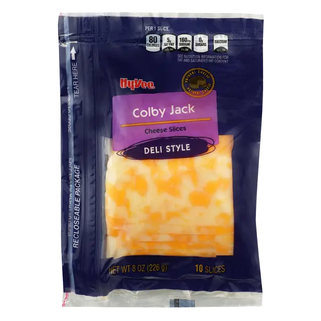 Colby Jack Deli Style Cheese Slices