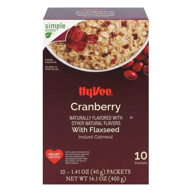 Cranberry Instant Oatmeal