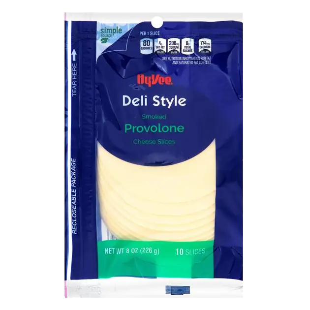 Hy-Vee Deli Style Smoked Provolone Cheese Slices 10Ct
