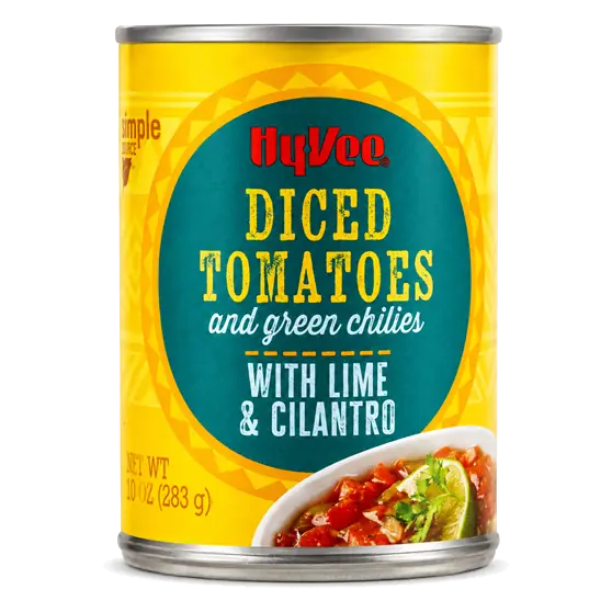Diced Tomatoes & Green Chilies with Lime & Cilantro