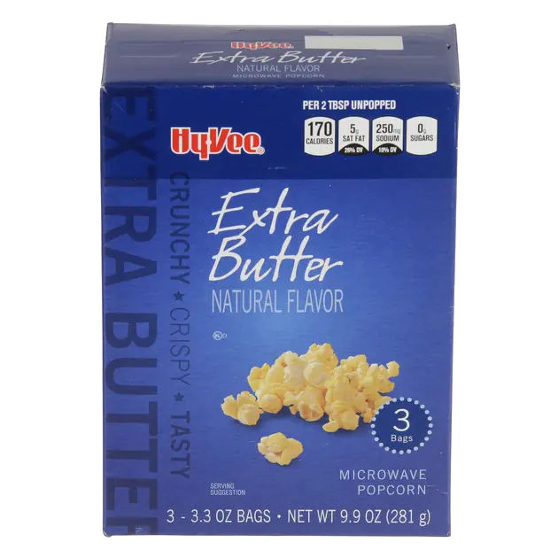 Extra Butter Flavor Microwave Popcorn