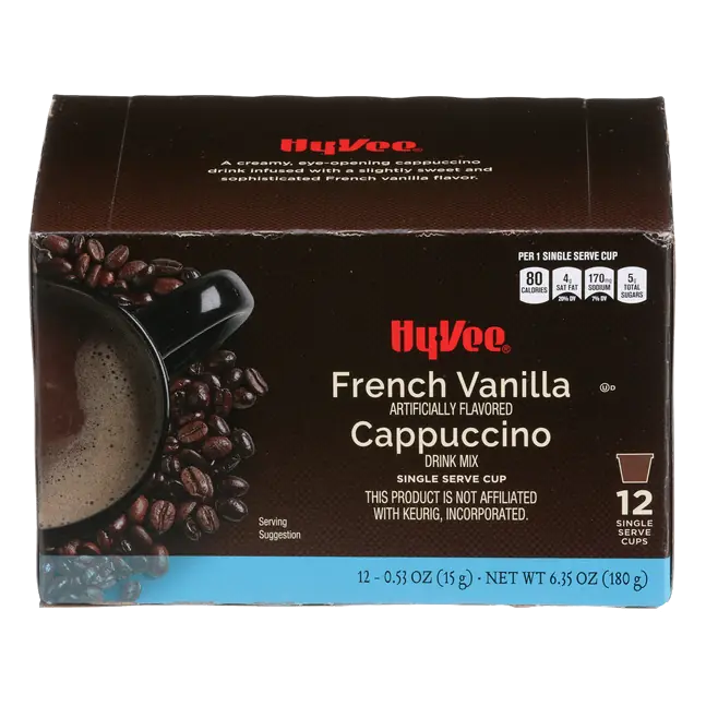 French Vanilla Cappuccino Drink Mix Single Serve Cups