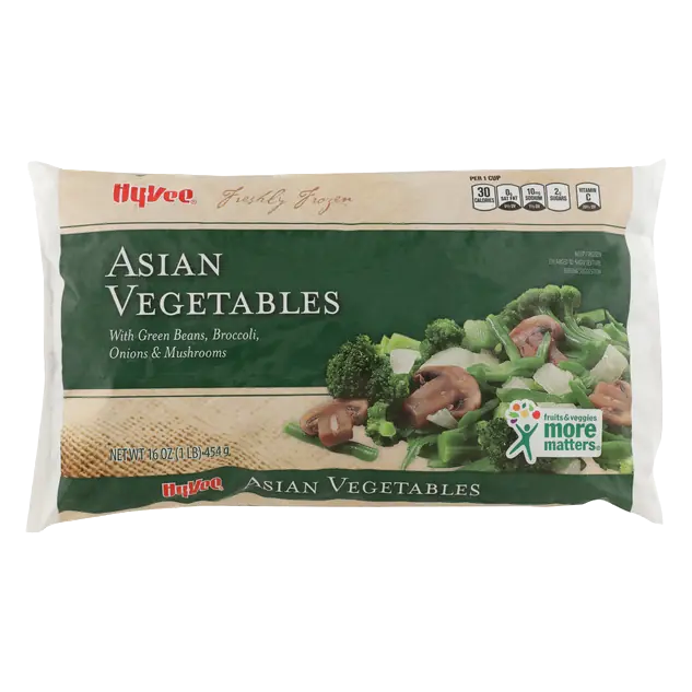 Freshly Frozen Asian Vegetables with Green Beans