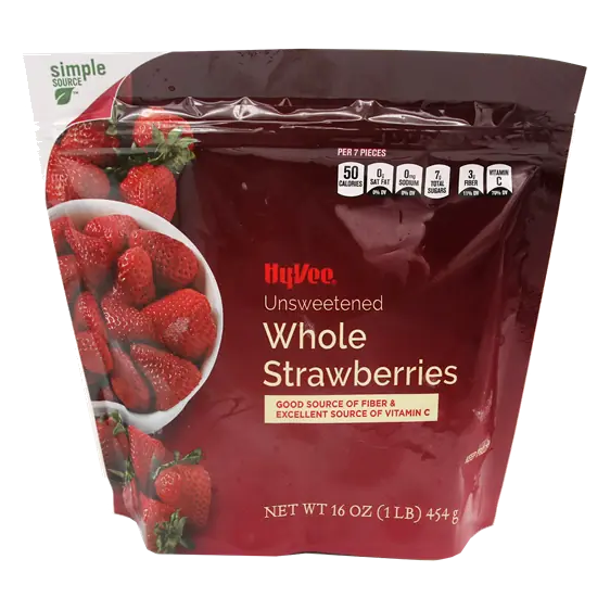 Freshly Frozen Unsweetened Whole Strawberries