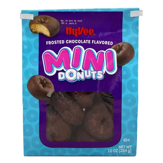 Hy-Vee Frosted Chocolate Mini Donuts