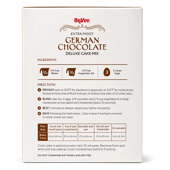 German Chocolate Extra Moist Deluxe Cake Mix