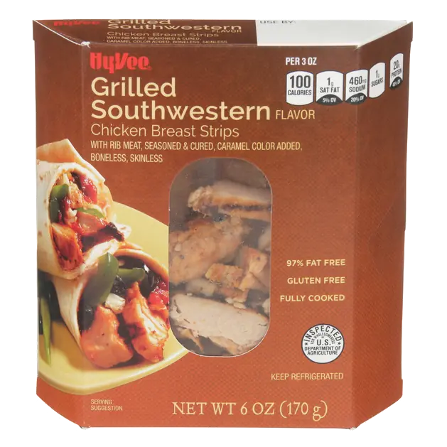 Grilled Southwestern Flavor Chicken Breast Strips