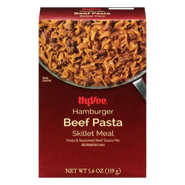 Hamburger Beef Pasta & Seasoned Beef Sauce Mix Skillet Meal