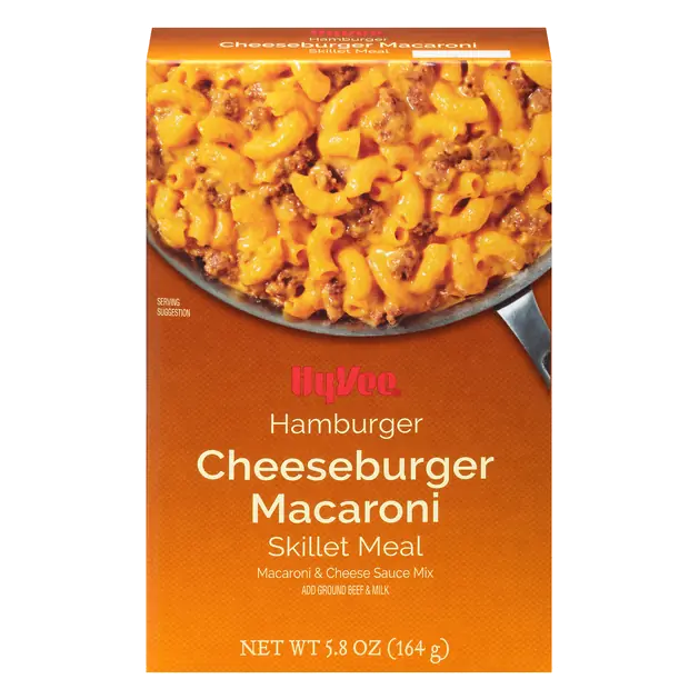 Hamburger Cheeseburger Macaroni & Cheese Sauce Mix Skillet Meal