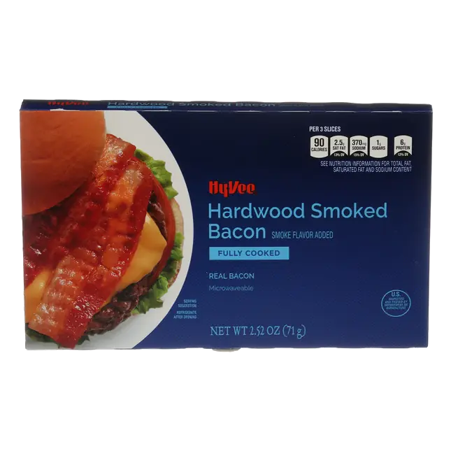Hardwood Smoked Fully Cooked Bacon